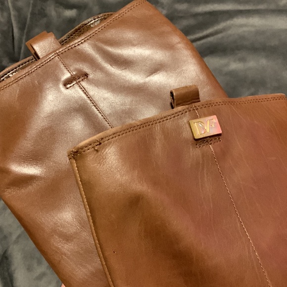 Tall brown leather boots DVF - Picture 5 of 16